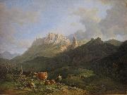 Max Joseph Wagenbauer Kampenwand France oil painting artist